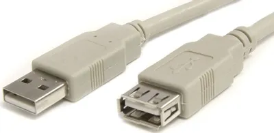 Шнур удлинитель USB А "шт"- A "гн" (1,8м, Серый, Premier)