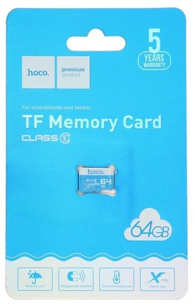 Карта памяти micro SD hoco 64GB класс 10 