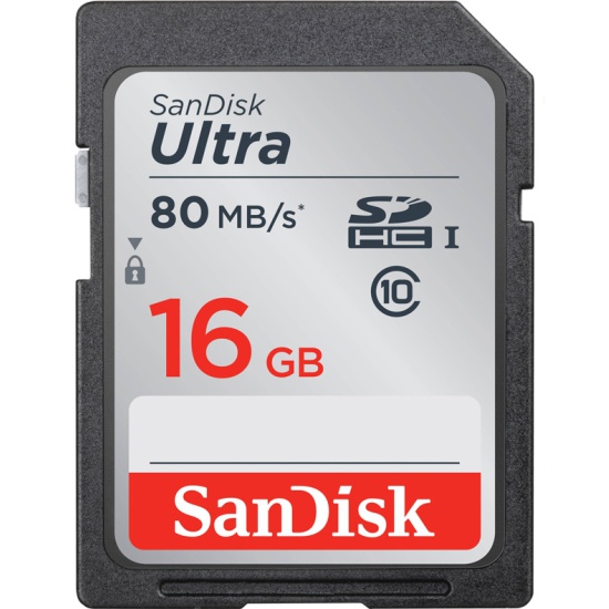 Карта памяти SD SanDisk 16GB кл10