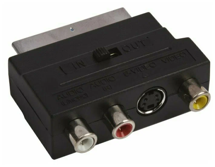 Scart 3rca. Переходник скарт-тюльпан. Переходник SCART-3rca. Переходник SСART-3rca in / out. Переходник SCART / 3 тюльпана.