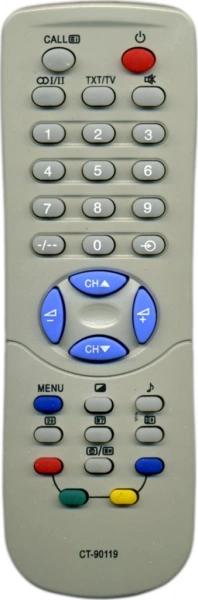 Пульт для Toshiba CT-90119 (Серый, неоригинальный)