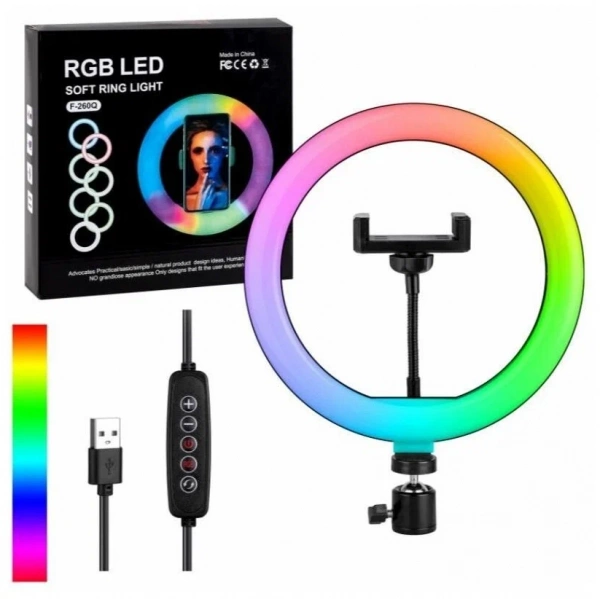 Селфи кольцо RGB F-260Q 