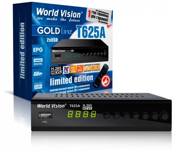 Приставка цифровая World Vision T625A T2/C